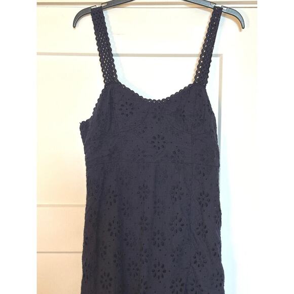 Lulu’s Adoring Days Navy Eyelet Dress Women’s L - Picture 8 of 12